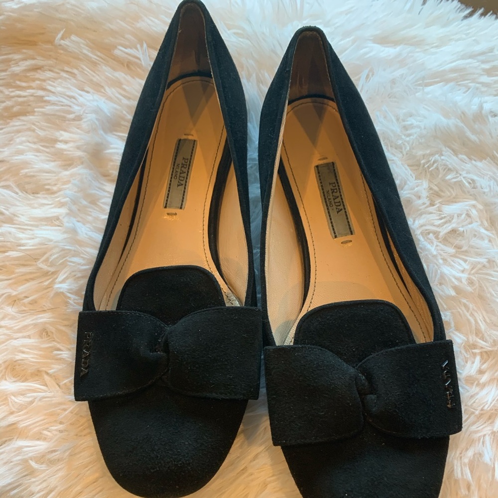 Prada black ballet flats